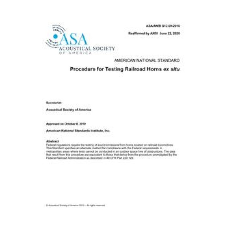 ASA S12.69 PDF download