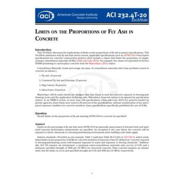 ACI 232.4T PDF