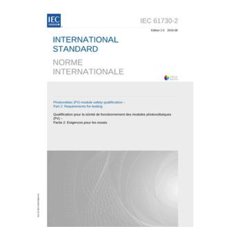 IEC 61730-2 Ed. 2.0 b PDF