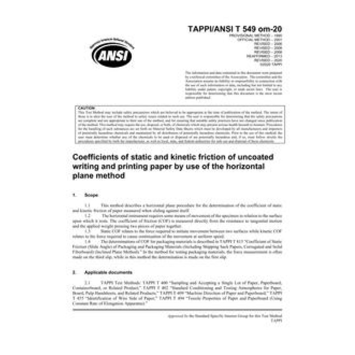 TAPPI T 549 PDF