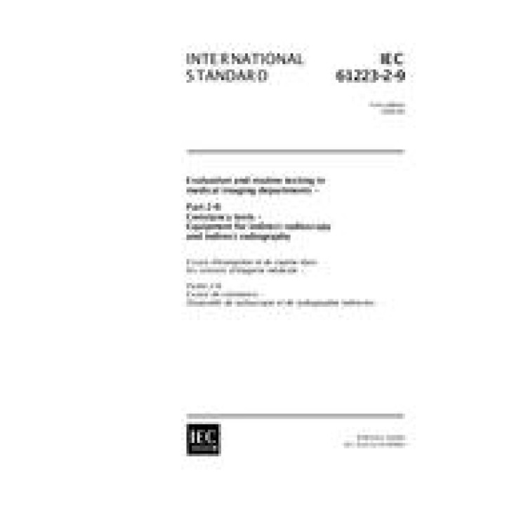 IEC 61223-2-9 Ed. 1.0 en PDF