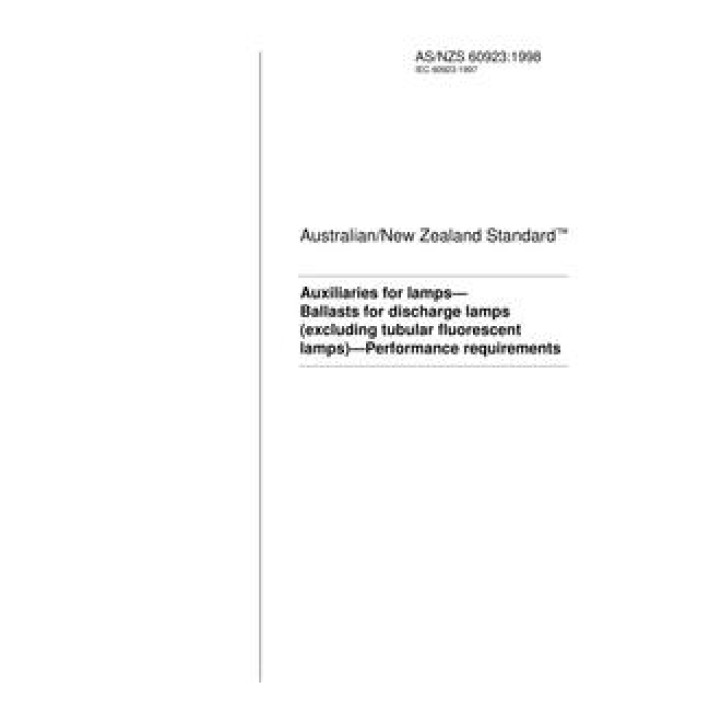 AS/NZS 60923 PDF