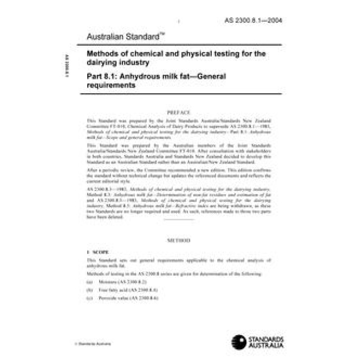 AS 2300.8.1 PDF