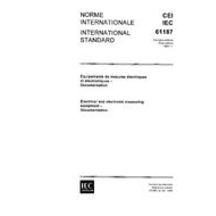 IEC 61187 Ed. 1.0 b PDF