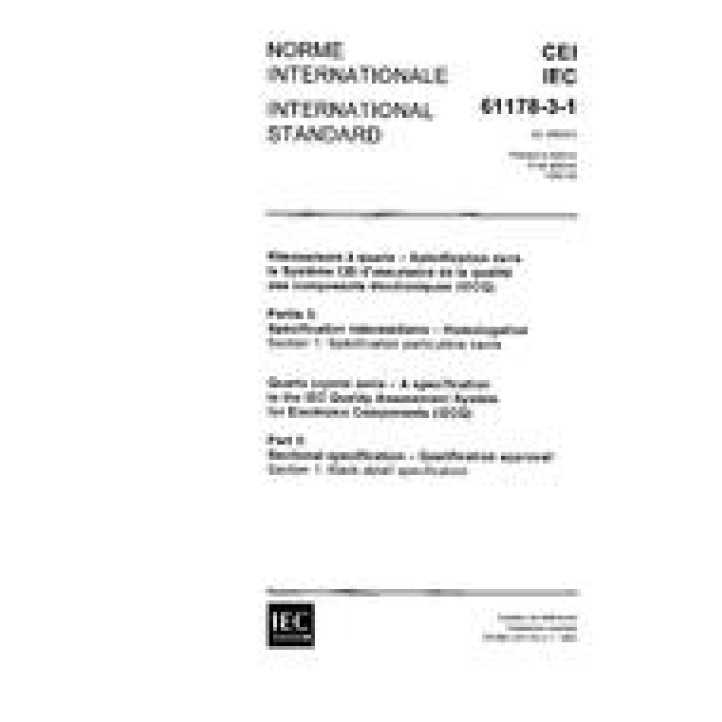 IEC 61178-3-1 Ed. 1.0 b PDF