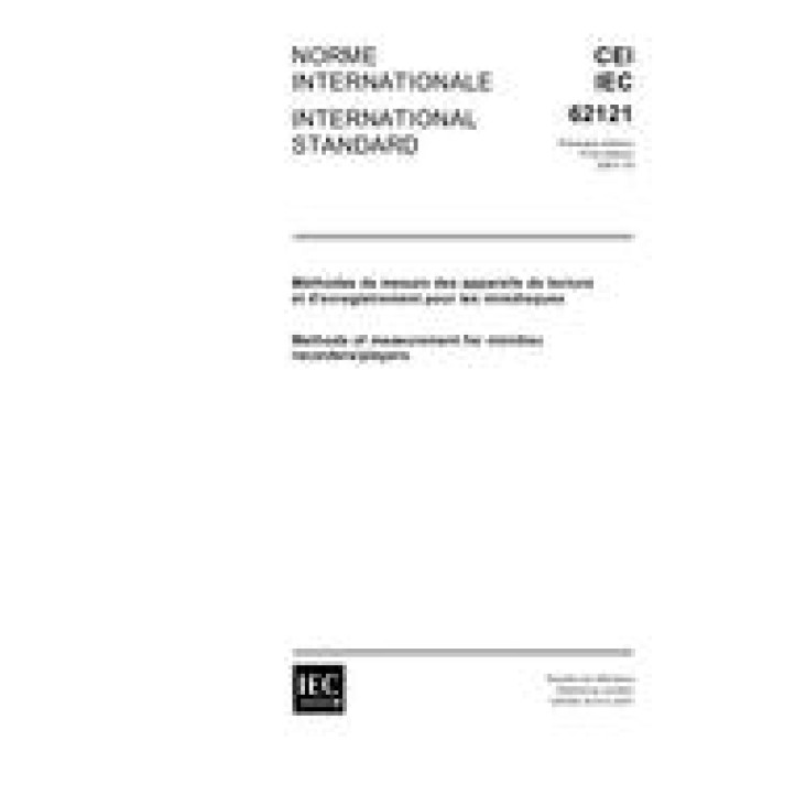 IEC 62121 Ed. 1.0 b PDF