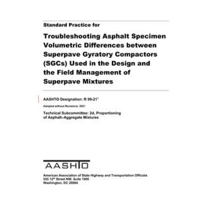 AASHTO R 99 PDF