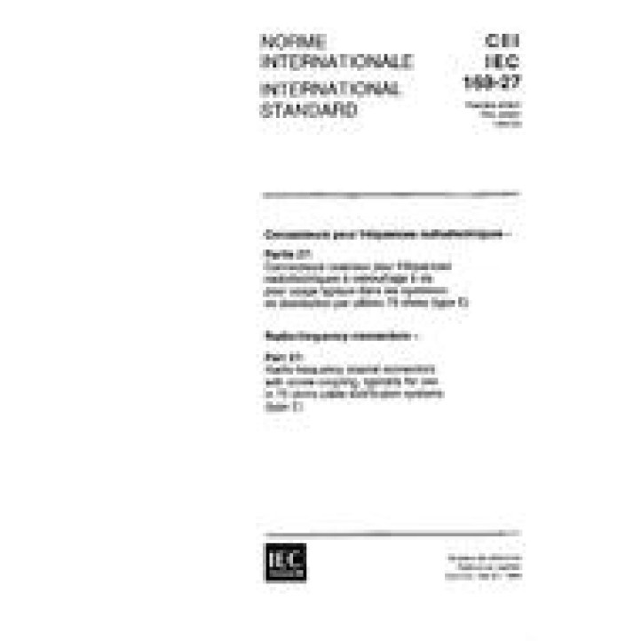 IEC 60169-27 Ed. 1.0 b PDF