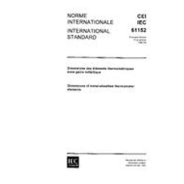 IEC 61152 Ed. 1.0 b PDF