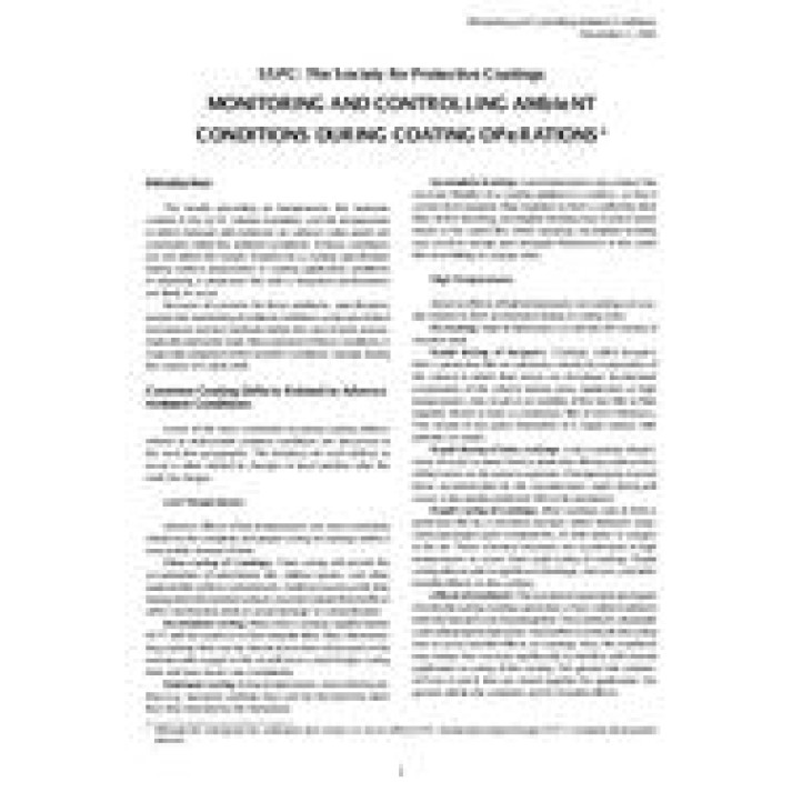 SSPC Ambient Conditions PDF