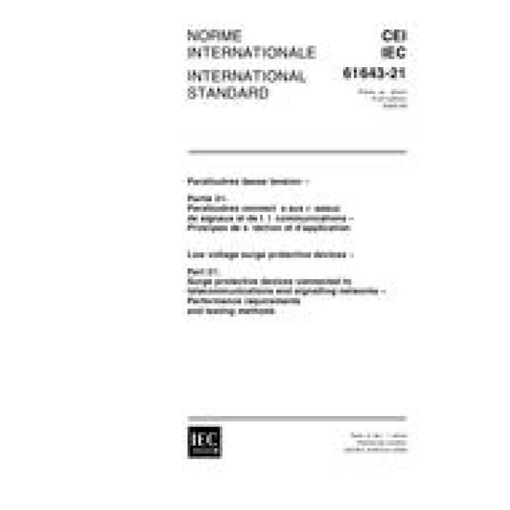 IEC 61643-21 Ed. 1.0 b PDF