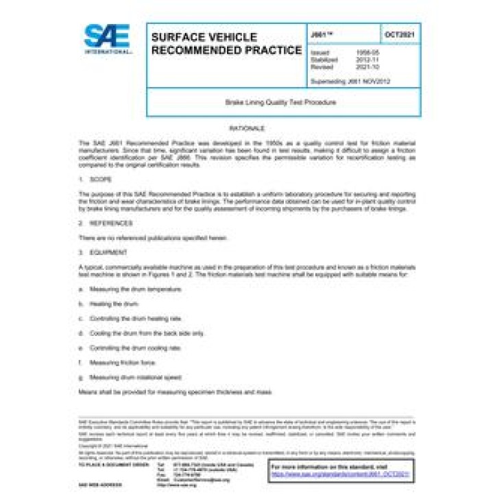 SAE J661 PDF