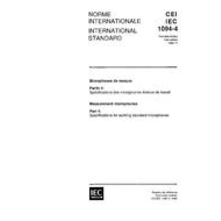 IEC 61094-4 Ed. 1.0 b PDF