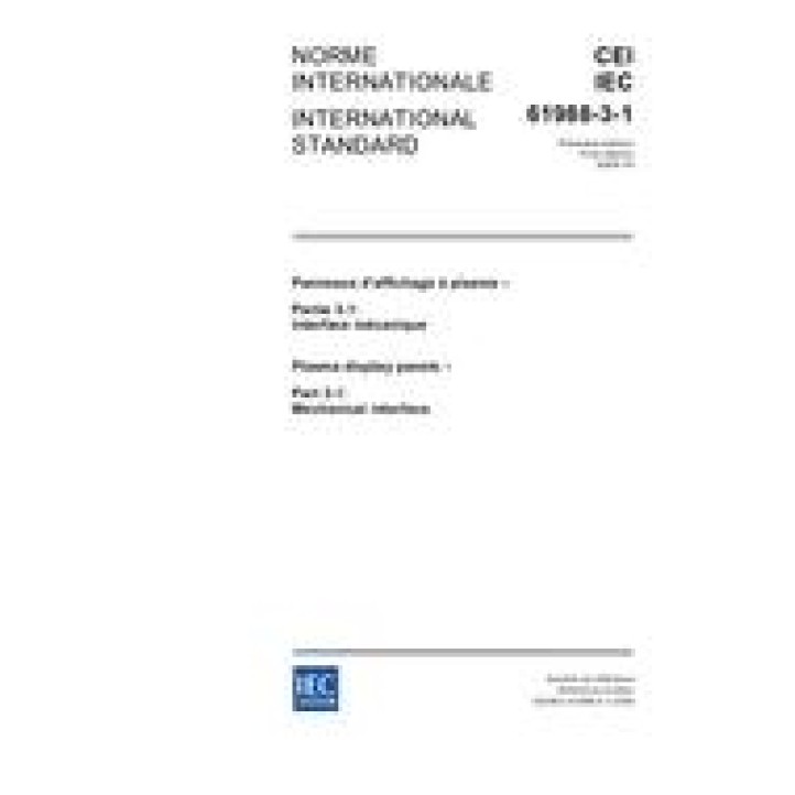 IEC 61988-3-1 Ed. 1.0 b PDF