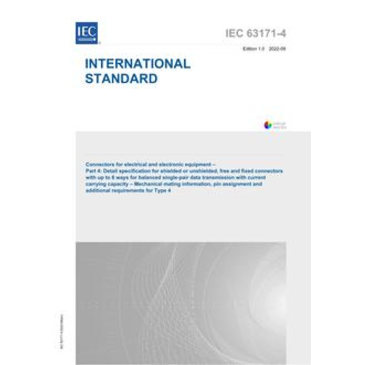 IEC 63171-4 Ed. 1.0 en PDF