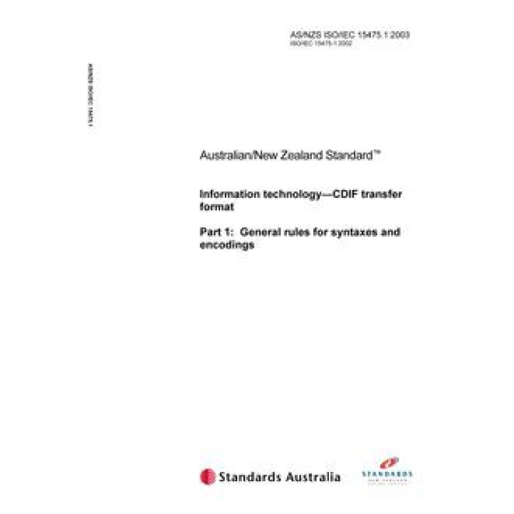 AS/NZS ISO/IEC 15475.1 PDF