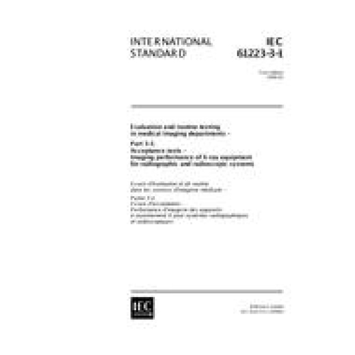 IEC 61223-3-1 Ed. 1.0 en PDF