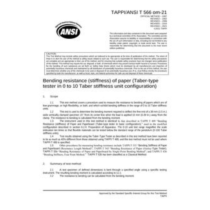 TAPPI T 566 PDF