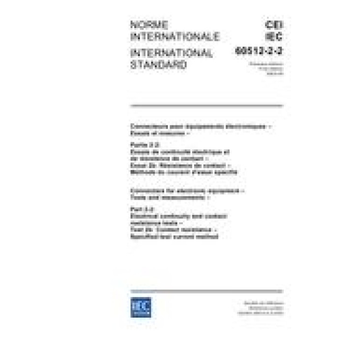 IEC 60512-2-2 Ed. 1.0 b PDF