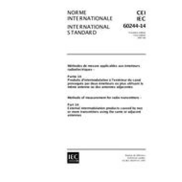 IEC 60244-14 Ed. 1.0 b PDF