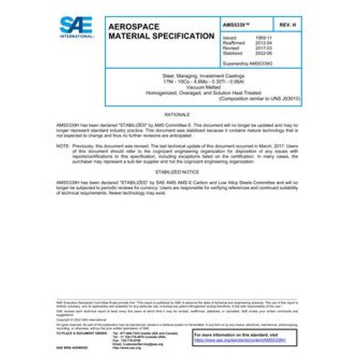 SAE AMS5339H PDF