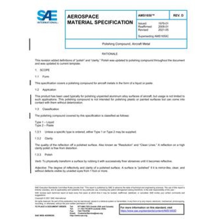 SAE AMS1650D PDF