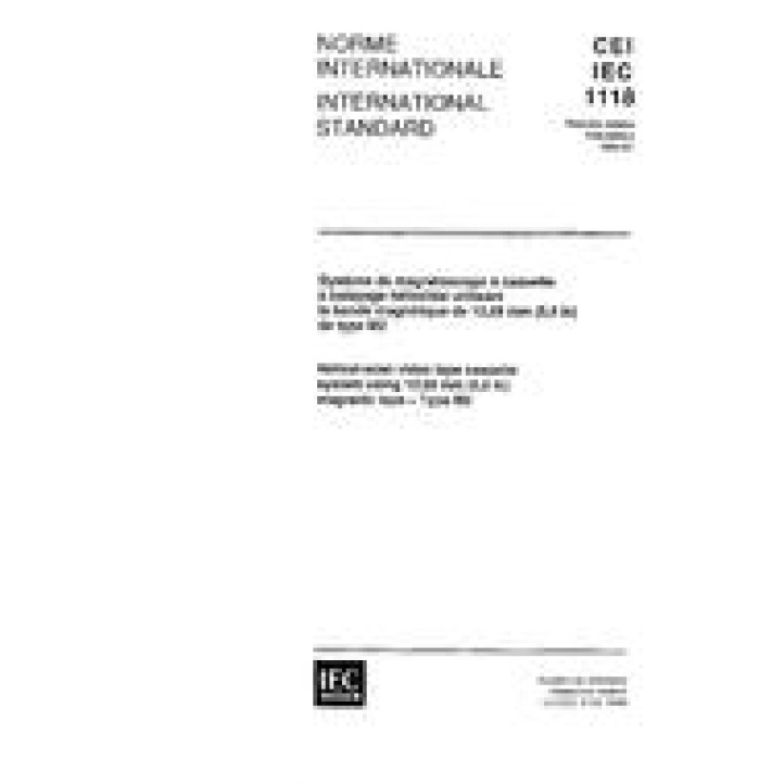 IEC 61118 Ed. 1.0 b PDF