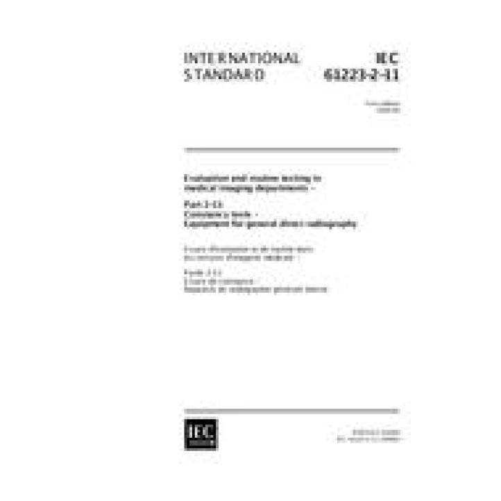 IEC 61223-2-11 Ed. 1.0 en PDF