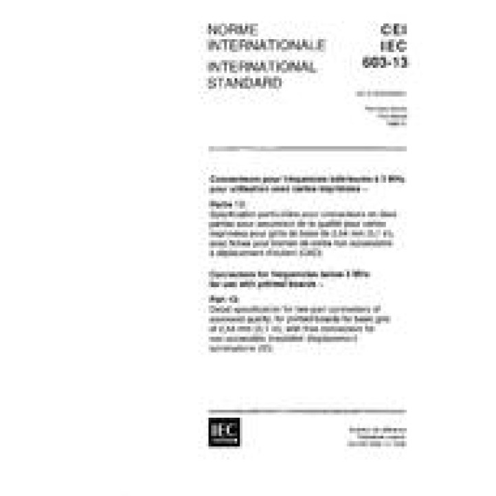 IEC 60603-13 Ed. 1.0 b PDF