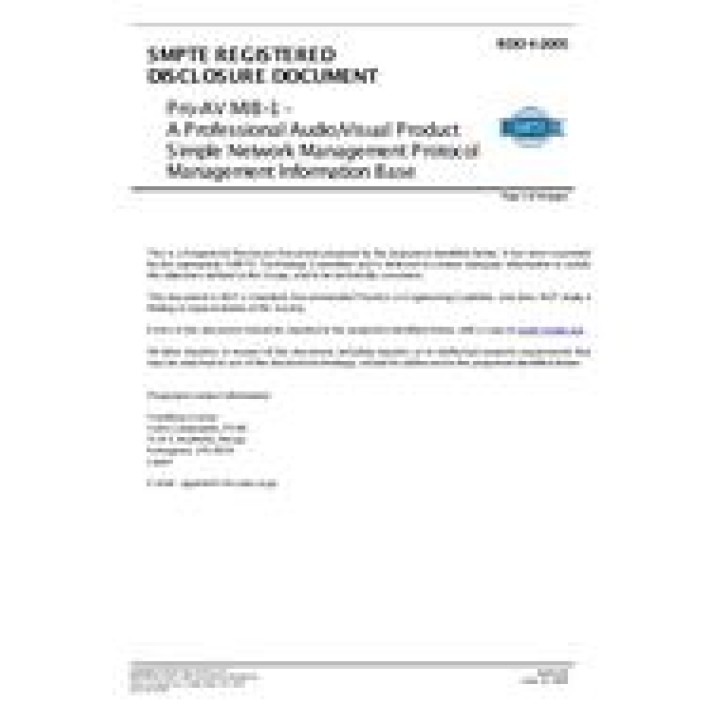 SMPTE RDD 4 PDF