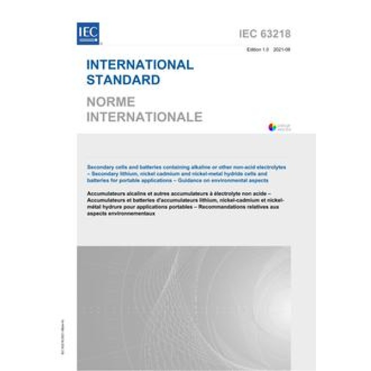 IEC 63218 Ed. 1.0 b PDF