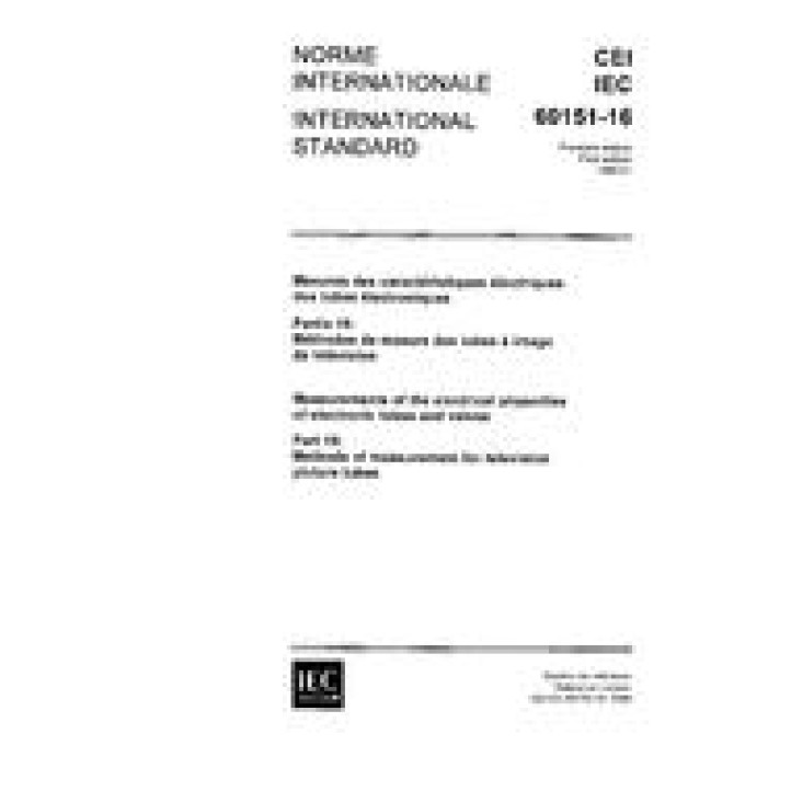 IEC 60151-16 Ed. 1.0 b PDF