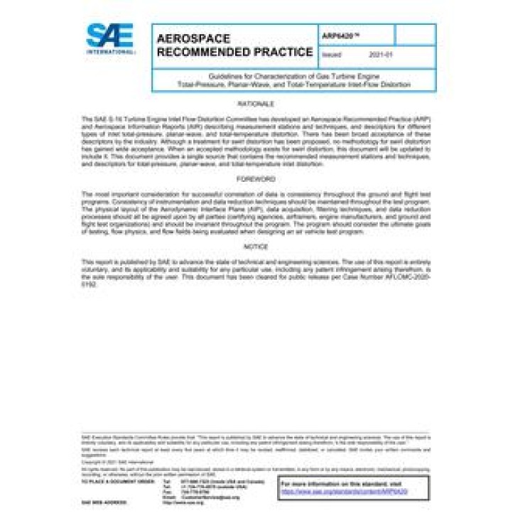 SAE ARP6420 PDF