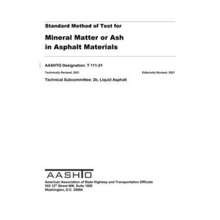 AASHTO T 111 PDF