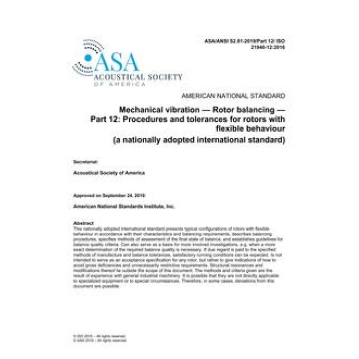 ASA S2.81 Part 12 PDF