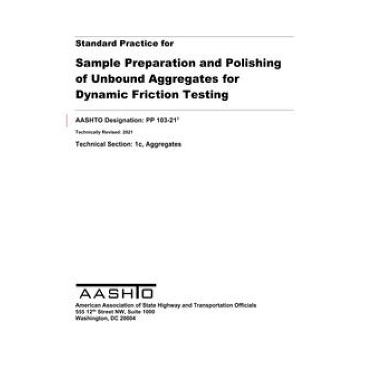 AASHTO PP 103 PDF