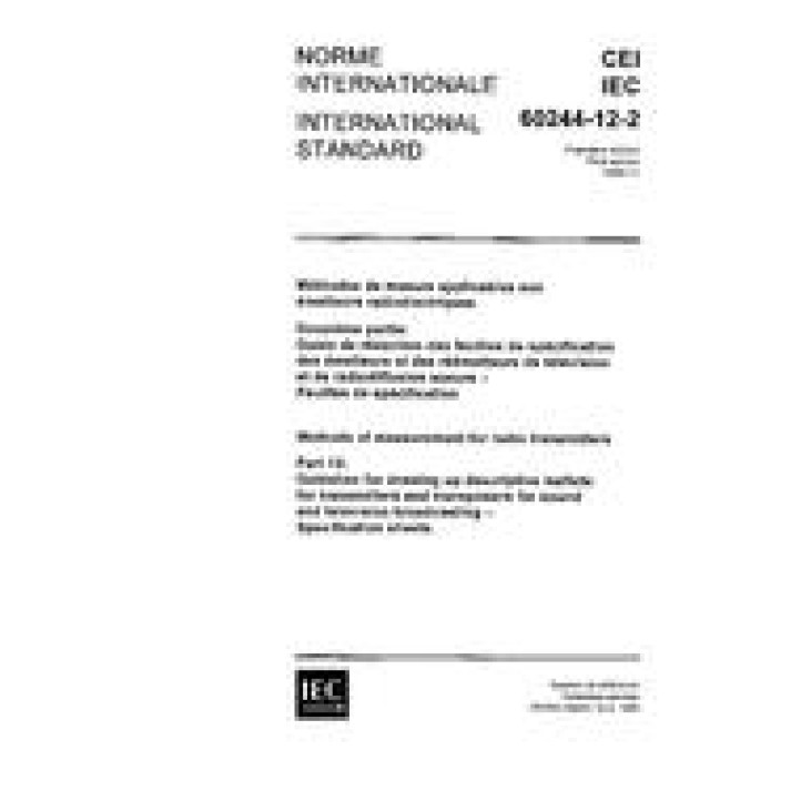 IEC 60244-12-2 Ed. 1.0 b PDF