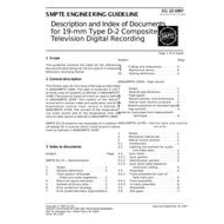 SMPTE EG 22 PDF