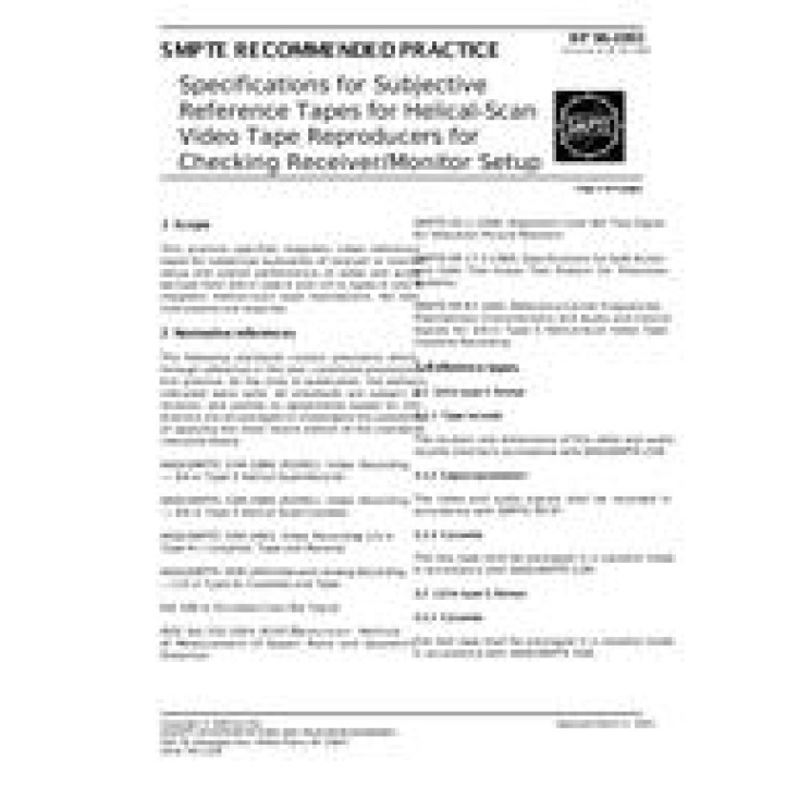 SMPTE RP 96 PDF