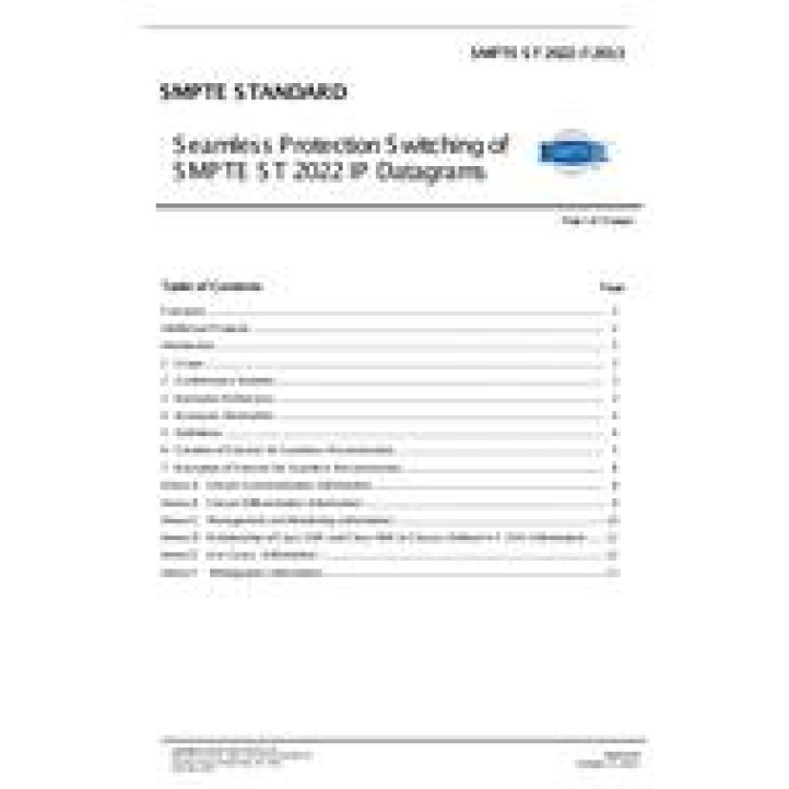 SMPTE ST 2022-7 PDF