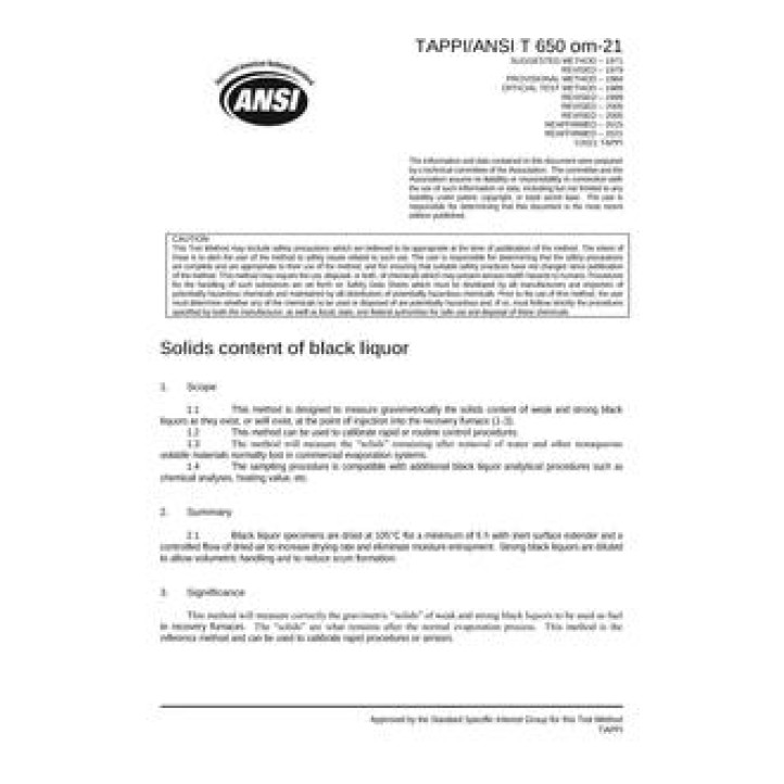 TAPPI T 650 PDF