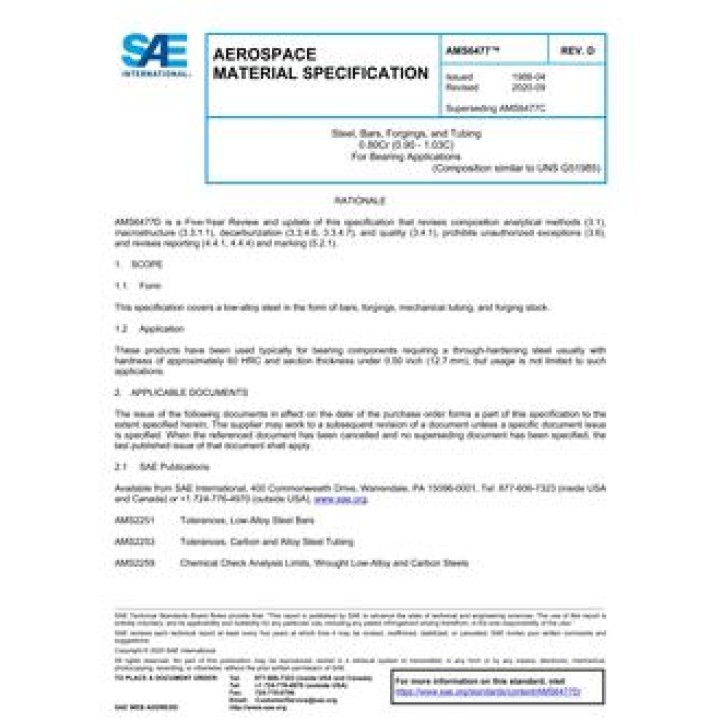 SAE AMS6477D PDF