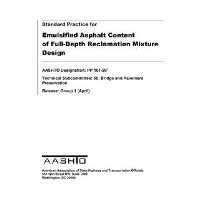 AASHTO PP 101 PDF download