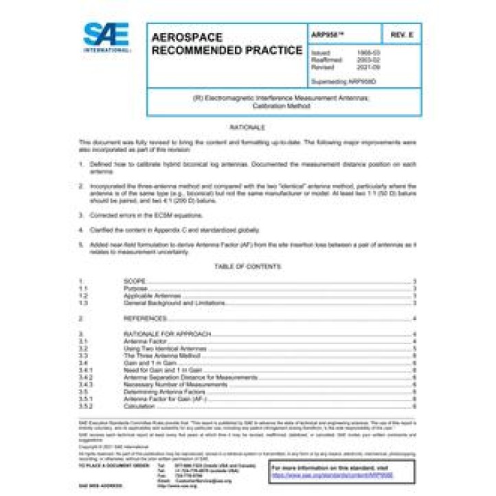 SAE ARP958E PDF