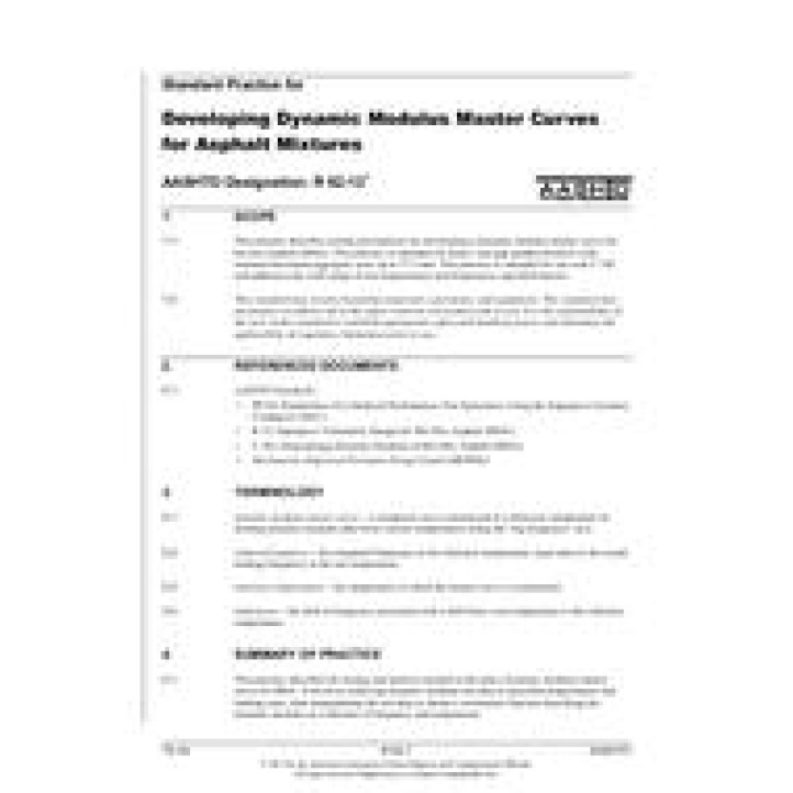 AASHTO R 62 PDF