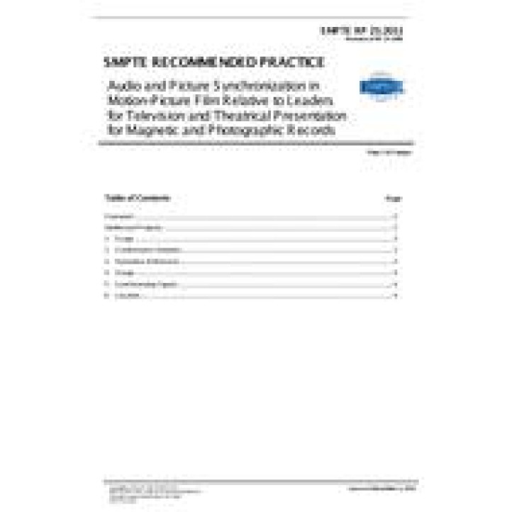 SMPTE RP 25 PDF