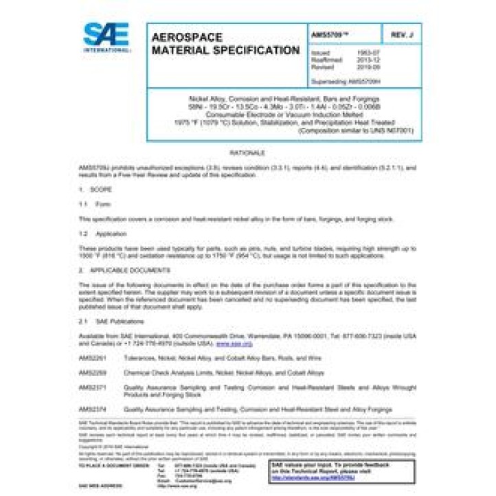 SAE AMS5709J PDF