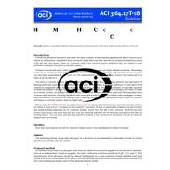 ACI 364.17T PDF