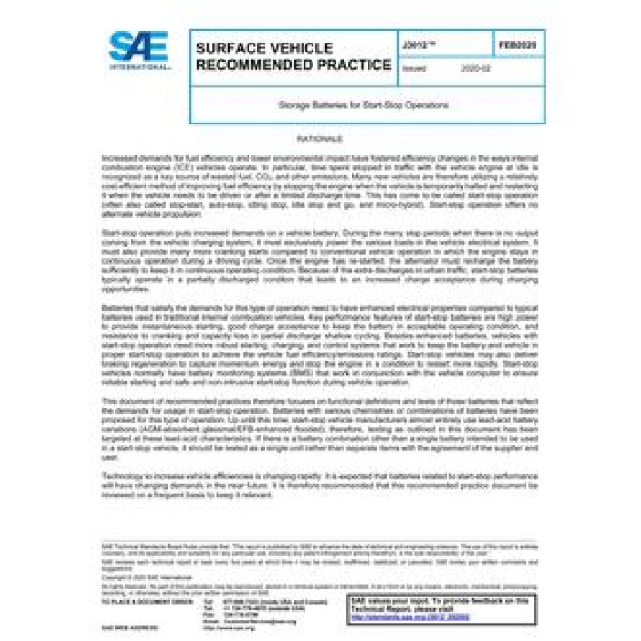 SAE J3012 PDF