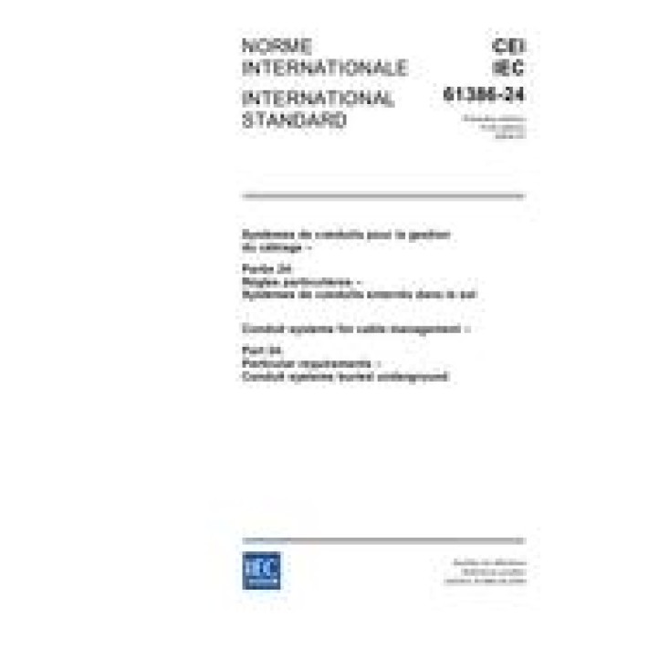 IEC 61386-24 Ed. 1.0 b PDF